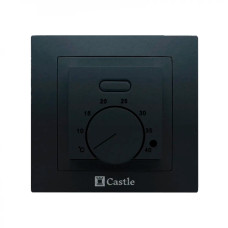 Терморегулятор механический для теплого пола Castle AC308H Черный