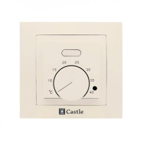 Терморегулятор механічний для теплої підлоги Castle AC308H Слонова кістка