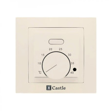 Терморегулятор механический для теплого пола Castle AC308H Слоновая кость