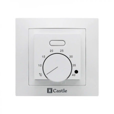 Терморегулятор механический для теплого пола Castle AC308H Белый