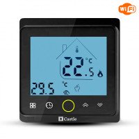 Терморегулятор сенсорный для теплого пола Castle AC-603Н Black WiFi