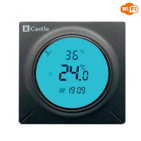 Терморегулятор програмований з WI-FI для теплої підлоги Castle АС829H Графіт