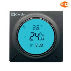Терморегулятор программируемый с WI-FI Castle АС829H Графит