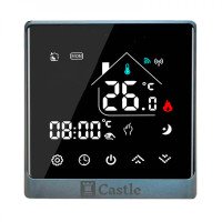 Терморегулятор программируемый для теплого пола Castle АС8400H Серебро Терморегулятор программируемый для теплого пола Castle АС8400H Серебро