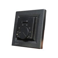 Терморегулятор механический Castle AC308H под рамку Asfora Черный