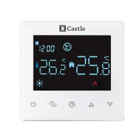 Терморегулятор программируемый для теплого пола Castle АС606H Белый
