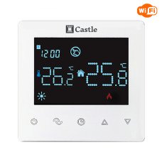 Терморегулятор программируемый с WI-FI Castle АС606H Белый