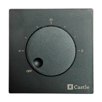Терморегулятор механический для теплого пола Castle AC309H Графит