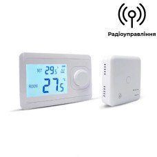 Терморегулятор настінний з радіоканалом для опалювальних котлів Castle АС8038G-RF