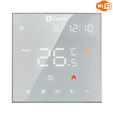 Терморегулятор програмований для теплої підлоги Castle АС602H WI-FI Білий