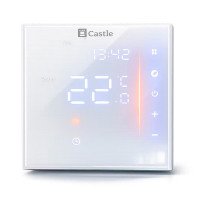 Терморегулятор программируемый для теплого пола Castle АС601H Белый