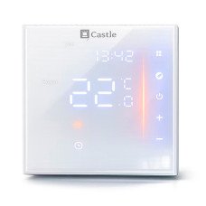 Терморегулятор програмований для теплої підлоги Castle АС601H Білий