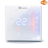 Терморегулятор программируемый для теплого пола Castle АС601H WI-FI Белый