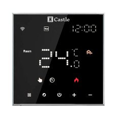 Терморегулятор програмований для теплої підлоги Castle АС602H Чорний