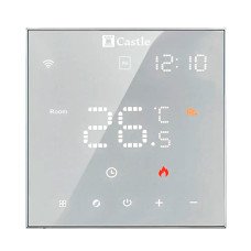 Терморегулятор програмований для теплої підлоги Castle АС602H Білий