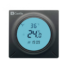 Терморегулятор программируемый для теплого пола Castle АС829H Графит