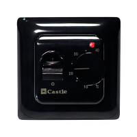 Терморегулятор механический для теплого пола Castle RTC 70.26 Black Терморегулятор механический для теплого пола Castle RTC 70.26 Black