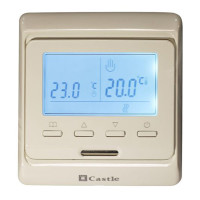Терморегулятор для теплої підлоги Castle E51 Ivory