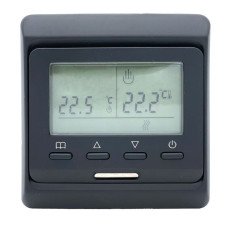 Терморегулятор для теплої підлоги Castle E51 Black Mat