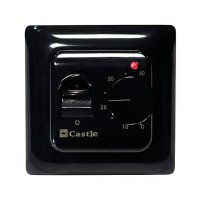 Терморегулятор механический для теплого пола Castle RTC 70.26 Black