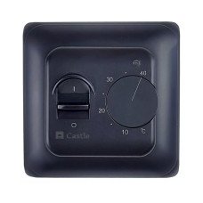 Терморегулятор механический для теплого пола Castle RTC 70.26 Black Mat