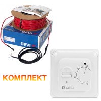 Теплый пол Deviflex Нагревательный кабель 10T 20 Вт 2м Теплый пол Deviflex Нагревательный кабель 10T 20 Вт 2м