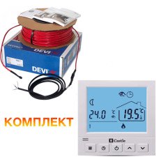 Тепла підлога Deviflex кабель у стяжку 18T 130 Вт 7м (0,9м2)