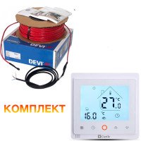 Тепла підлога Deviflex кабель у стяжку 18T 1880 Вт 105м (13,1м2)