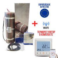 Теплый пол DEVImat тонкий нагревательный мат 200T 10.5 м2 2070 Вт Теплый пол DEVImat тонкий нагревательный мат 200T 10.5 м2 2070 Вт