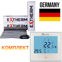 Теплый пол EXTHERM нагревательные маты под плитку ЕТ ЕСО 180 Вт 1 м2