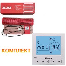 Теплый пол Flex тонкий нагревательный мат EHM-175/2.5 437.5 Вт (0,5*5,0 м)