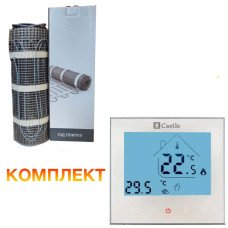 Теплый пол GrayHot тонкий нагревательный мат 752Вт 5.1 м2