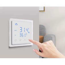 Терморегулятор програмований для теплої підлоги з WI-FI MH1828  Білий