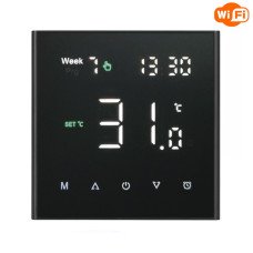 Терморегулятор программируемый для теплого пола с WI-FI  MK90 Черный