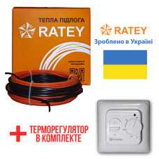 Теплый пол Ratey греющий кабель для пола RD1 175 Вт. (9.8 м)