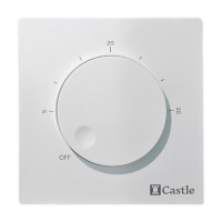 Терморегулятор для теплої підлоги Castle AC309H Білий
