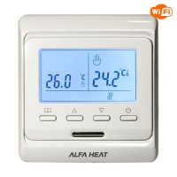 Терморегулятор программируемый для теплого пола ALFA HEAT PRO WI-FI Терморегулятор программируемый для теплого пола ALFA HEAT PRO WI-FI