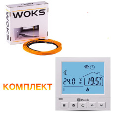 Кабель для теплого пола под ламинат или плитку Woks-10 350W (3,0-3,5 м2)