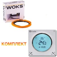 Кабель для теплої підлоги під ламінат або плитку Woks-10 1740W (14,55-17,4 м2)