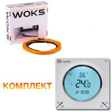 Кабель для теплої підлоги під ламінат або плитку Woks-10 1740W (14,55-17,4 м2)