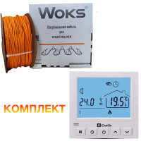 Теплый пол Woks-18 кабель под плитку 580W 32м (3.2-4.0 м2)