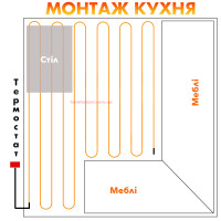  Теплый пол Daewoo Enerpia кабель под стяжку UT-20 400 Вт 20м (2.4 м2)