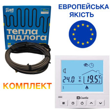 Тепла підлога Zubr DC кабель під стяжку 890 Вт 52м