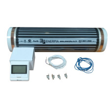 Теплый пол пленочный инфокрасный Enerpia с терморегулятором Castle E53 2 м2