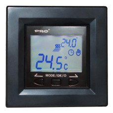 Терморегулятор для теплої підлоги VEGA 090, чорний