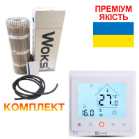 Теплый пол Woksmat 160 нагревательные маты под плитку 1280W 16x0.5м