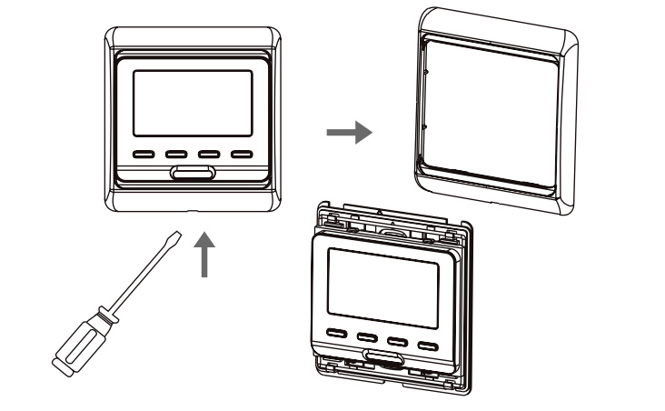 Монтаж терморегулятора шаг 1
