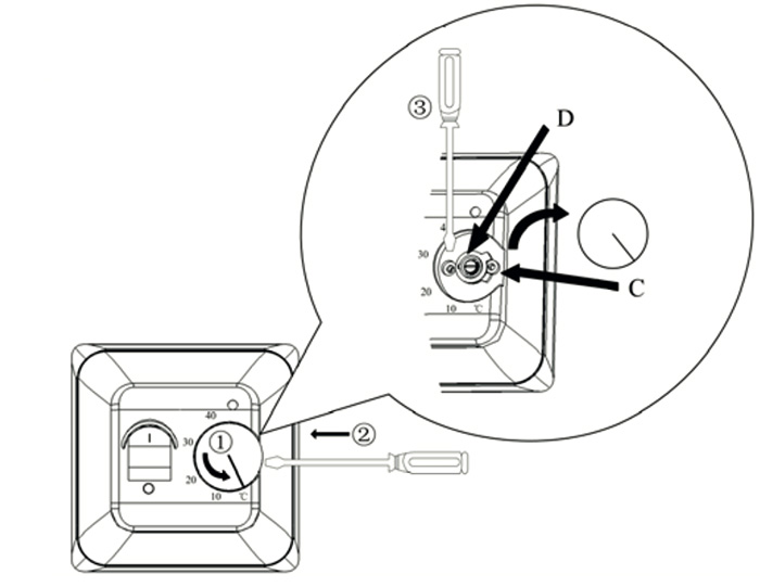 установка механического терморегулятора RTC 70.26