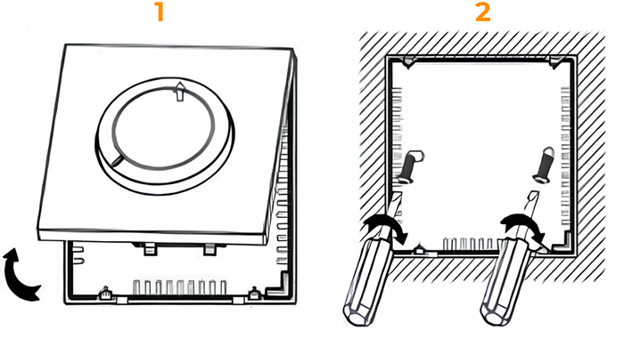 терморегулятор теплої підлоги ac309 монтаж