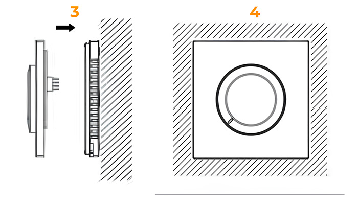 термостат для теплої підлоги ac309 монтаж